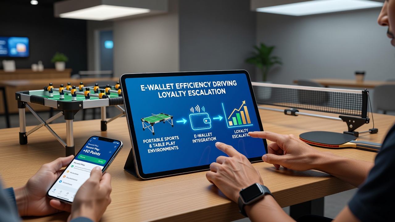 Close-up of smartphone screen showing real-time sports odds and table game interface with e-wallet balance
