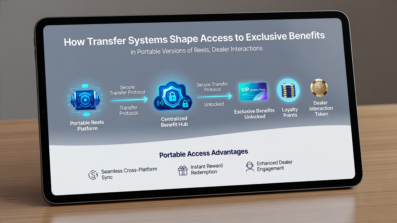 Mobile interface showing live dealer table with transfer confirmation and VIP benefit notifications